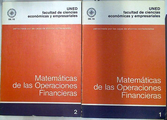 Matemáticas de las operaciones financieras I- II | 129549 | L. Gil Peláez/Maria A. Gil Luezas