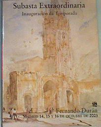 Subasta Extraordinaria Inauguración de Temporada | 164725 | Fernando Durán Subastas