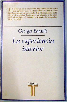 La Experiencia Interior | 24905 | Bataille Georges
