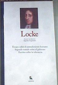"Ensayo sobre el entendimiento humano (compendio) Segundo tratado sobre el gobierno ; Escritos sobr" | 177844 | Locke, John