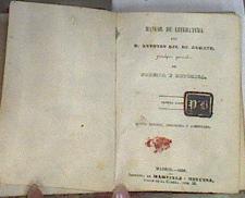 Manual de literatura  Principios generales de retórica y poética Primera parte | 175024 | GIL DE ZÁRATE, Antonio