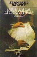 QUÉ ES LITERATURA? SITUATIONS II | 184338 | SARTRE, JEAN-PAUL