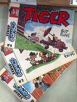 TIGER ( LOTE Strip Comics nº 2 , 6 y 10 ) tiras diarias 1986 / 1987 | 178186 | Blake, Bud