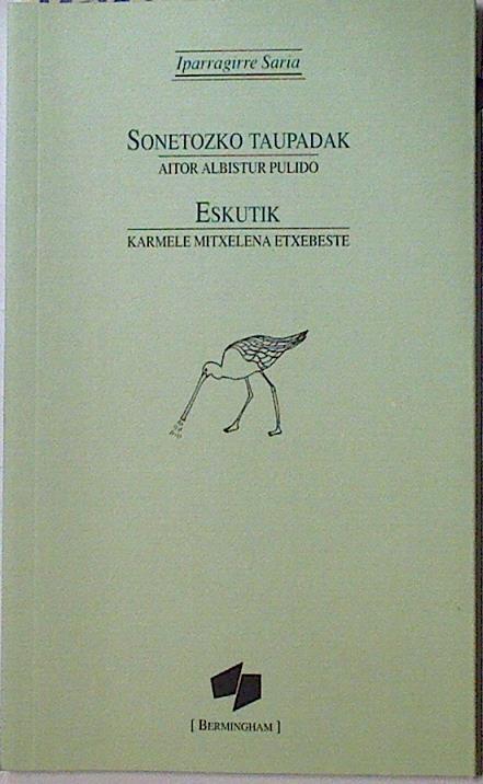 Sonetozko Taupadak / Eskutik | 128158 | Albistur Pulido, Aitor/Mitxelena Etxebeste, Karmele