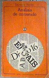 El análisis de contenido | 175546 | Barain, Laurence