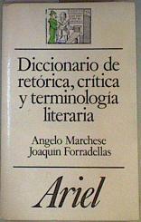 Diccionario de retórica, crítica y terminología literaria | 159198 | Marchese, Angelo