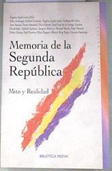Memoria de la Segunda República: mito y realidad | 179483 | Egido León, María de los Ángeles