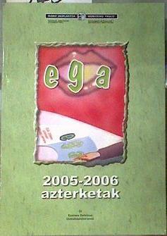 EGA. 2005-2006 AZTERKETAK  SIN CD-ROM | 186166 | Varios