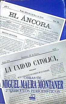 Obras De Miguel Maura Montaner 2 Artículos Periodísticos | 43428 | --