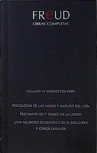 "Psicología de las masas y análisis del ""YO"" ; Psicoanálisis y teoría de la libido" | 146043 | Freud, Sigmund