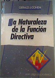 La Naturaleza de la Función Directiva | 160105 | Cohen, Gerald J.