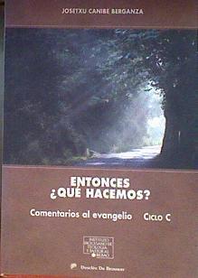 Entonces ¿qué hacemos?, comentarios al evangelio, ciclo C | 184919 | Canibe Berganza, José