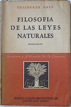 Filosofía de las leyes naturales | 127413 | Papp, Desiderio