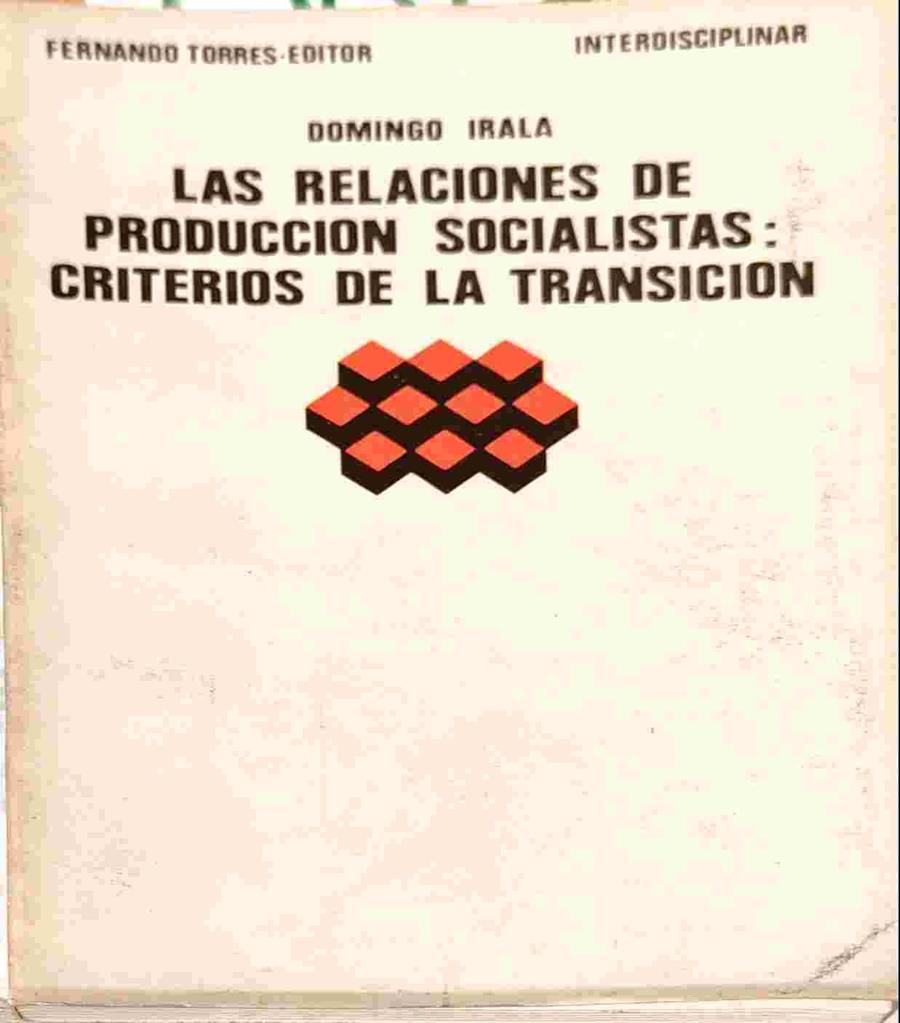 Relaciones de producción socialista. Criterio sobre el estado de transición | 138781 | Blanco Fernandez, Domingo (Domingo Irala)