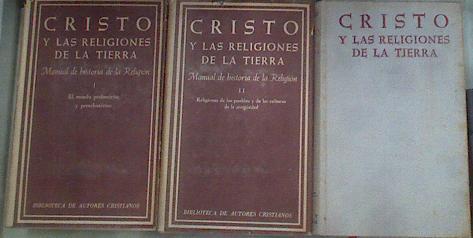 Cristo y las religiones de la tierra 1-  2 - 3 Manual de historia de la Religión | 151530 | Konig, Franz