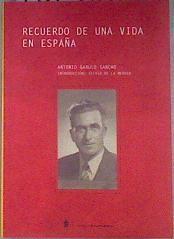 Recuerdo de una vida en España | 181366 | Garulo Sancho, Antonio