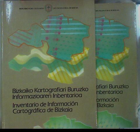 Inventario de información cartográfica de Bizkaia Vol 2 tomo I-II Bizkaiko kartografiaren BUruzko in | 152056 | Vizcaya. Diputación Foral