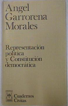 Representación política y constitución democrática | 95410 | Garrorena Morales, Ángel