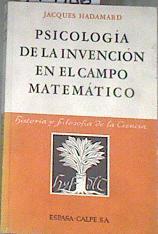 Psicologia de la Invención en el campo matemático | 179186 | Hadamard, Jacques
