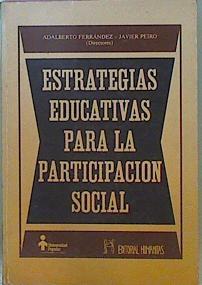 Estrategias Educativas Para La Participación Social | 59017 | Ferrandez Adalberto Peiro Javi