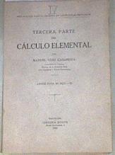 Calculo elemental Tercera parte | 179495 | Manuel Guiu Casanova,