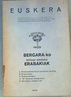 Euskera Beragara - ko biltzar ondoko Erabakiak | 165288 | VVAA