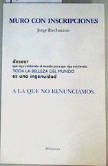 Muro con inscripciones | 161091 | Riechmann, Jorge