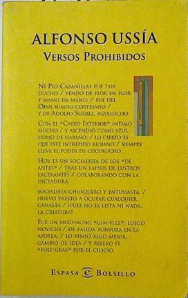 Versos prohibidos | 84688 | Ussía, Alfonso
