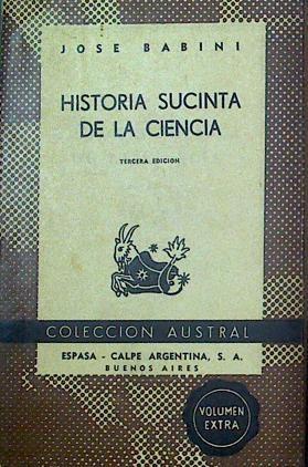 Historia sucinta de la ciencia | 117975 | José Babini