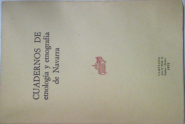 Cuadernos de etnología y etnografía de Navarra Nº 12 | 128538 | V.A.