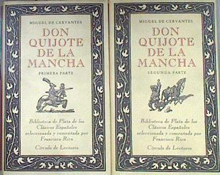 Don Quijote de la Mancha Primera y Segunda parte 2 tomos | 172105 | Cervantes Saavedra, Miguel de/Rico, Francisco