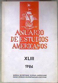 Anuario de estudios americanos Tomo 43 (1986) | 181316 | Varios