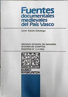 Archivo General de Navarra, sección de comptos, n.2 (1280) | 144806 | Zabalo Zabalegui, Javier