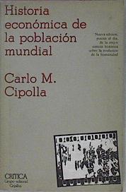 Historia Economica De La Poblacion Mundial | 37082 | Cipolla, Carlo M.