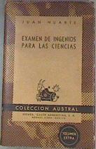 Examen de ingenios para las ciencias | 175742 | Juan Huarte