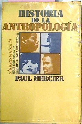 Historia De La Antropología | 45850 | Mercier Paul