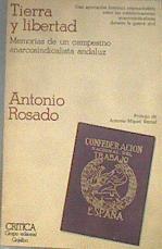 Tierra y libertad: memorias de un campesino anarcosindicalista... | 179848 | Rosado López, Antonio