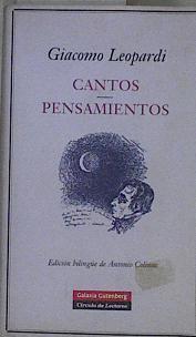 Cantos y pensamientos | 145266 | Leopardi, Giacomo/Edición Bilingüe de, Antonio Colinas