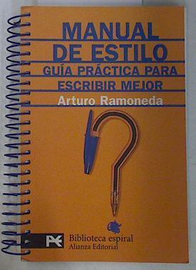 Manual de estilo: guía práctica para escribir mejor | 110293 | Ramoneda, Antonio