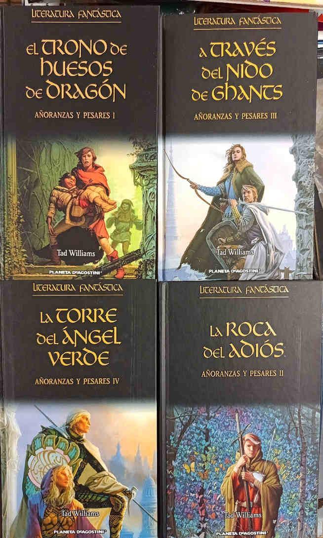 Añoranzas y pesares Saga 4 tomos 1 El trono de huesos de dragón- 2  La Roca del adios- 3 A Traves | 187768 | Williams, Tad