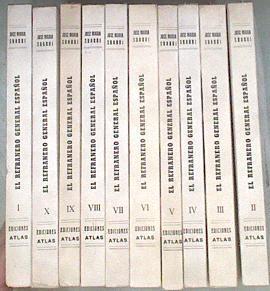 El Refranero general español , parte recopilado y parte compuesto. 10 tomos. | 180054 | Sbarbi, José María.