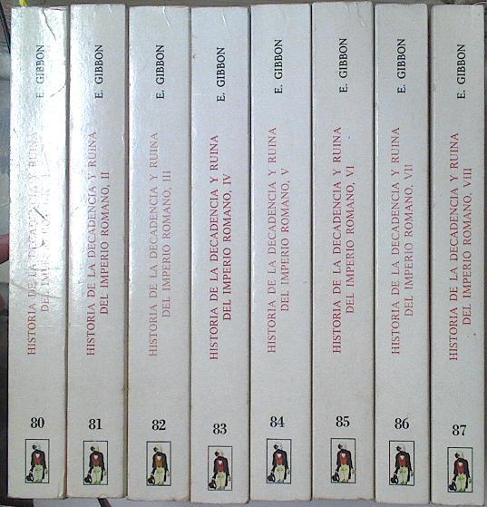 Historia de la decadencia y ruina del Imperio Romano Obra completa 8 tomos | 128034 | Gibbon, Edward