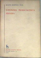 Toponimia prerrománica hispana | 175902 | Menéndez Pidal, Ramón