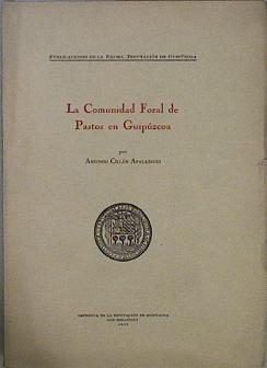 La Comunidad Foral de Pastos de Guipuzcoa | 148138 | Cillan Apalategui, Antonio