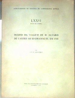 Diario da Viagem de D. Alvaro de Castro ao Hadramaute, em 1548Dia´rio da vi | 185144 | Luis de Albuquerque