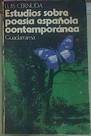 Estudios Sobre Poesia Española Contemporanea | 16522 | Cernuda Luis