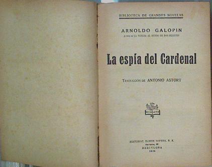 La Espía Del Cardenal | 63403 | Galopin Arnoldo