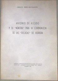 "Antonio de Alcedo y su ""Memoria"" para la continuación de las ""Décadas"" de Herrera" | 183252 | Ciriaco Pérez-Bustamante