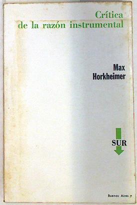 Crítica de la razón instrumental | 133840 | Horkheimer, Max