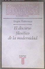 El discurso filosófico de la modernidad | 183238 | Habermas, Jürgen